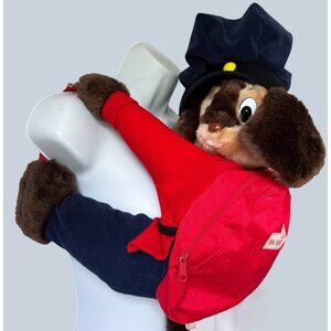 1986 An American Tail FIEVEL Goes West BACKPACK Stuffed Plush Universal Studios